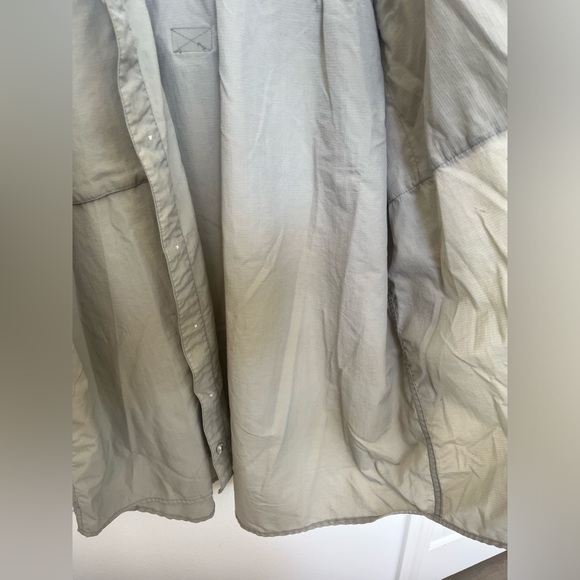 Men’s Nylon Outdoor Fishing Hunting Trek Green Shirt ADJ Sleeves PACIFIC CREST - Picture 4 of 11